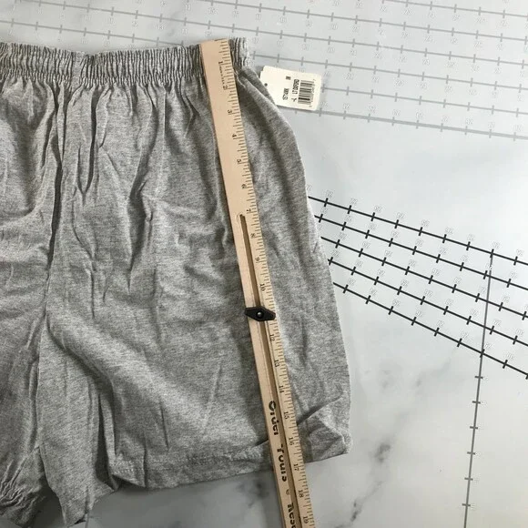 Russell Athletic Shorts Mens Large Gray Jersey Elastic Waist Drawstring Gym - Picture 9 of 11